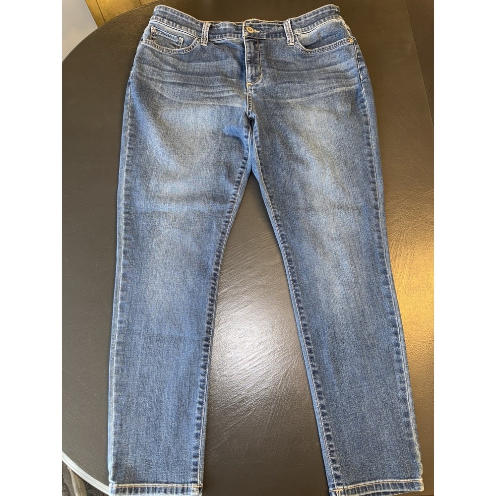 St John's‎ Bay Women Size 14P Skinny Leg Jeans EUC Stretchy